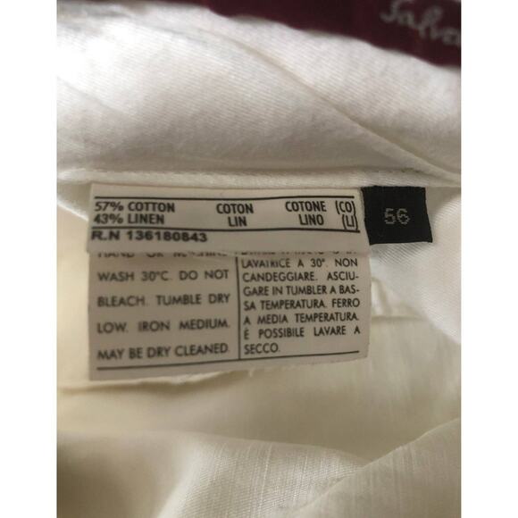 Salvatore Ferragamo Bermuda shorts in white size 56 (46 USA) - Picture 8 of 12